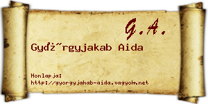 Györgyjakab Aida névjegykártya